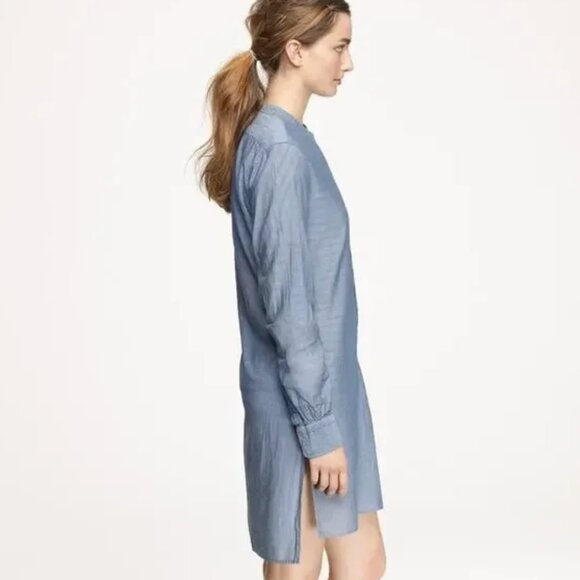 Nili Lotan Chambray Tunic Beach Dress Size Small - Picture 2 of 6